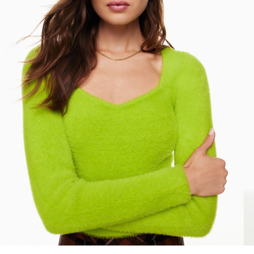 New Sunday Best Elsie Sweater Gleeful Green XS
